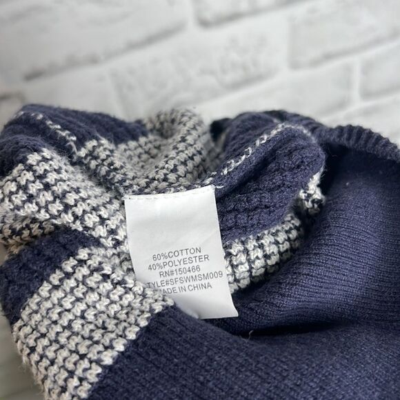 Market & Spruce Tawnee Cotton Blend Waffle Knit Pullover Sweater Size Small - Picture 6 of 6